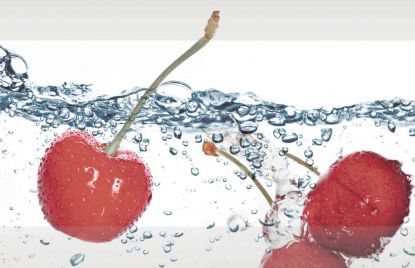 Keramična ploščica s poslikavo češnje