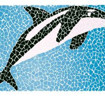 Klinker mozaik ploščice Exagres Delfín