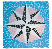 Klinker mozaik ploščice Exagres Rosa de los Vientos
