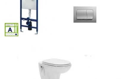 Podometni kotliček in WC školjka set Aveiro