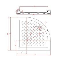 Kotne keramične tuš kadi