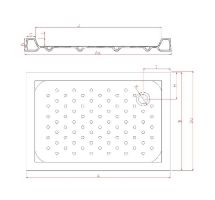 Nizke keramične tuš kadi