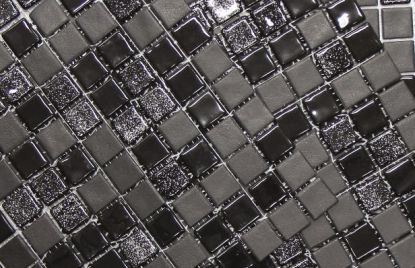 Črne mozaik ploščice Moondance