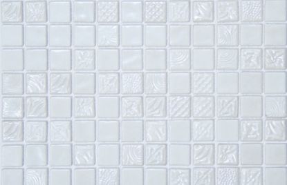 Steklene mozaik ploščice Pandora Bianco