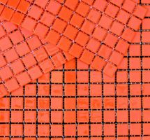 Mozaik monokolor oranžen